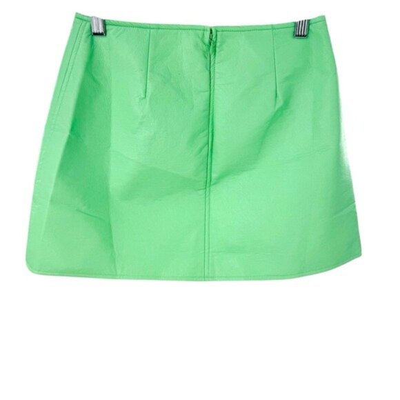 Tuckernuck NEW Mint Chip Faux Vegan Leather Meg Mini Skirt Size S - Picture 4 of 7